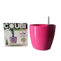 DUO230/K Цветочный горшок "COUBI" с системой автополива, коралл,  Prosperplast