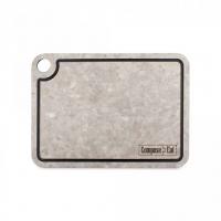 DRJ29204057OA4 Доска разделочная с желобом, композитный материал, 29x20 см, белый камень, ComposeEat [53498]