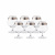 91L4S415/0/Q963/400-562 Фужеры для бренди "SYLVIA",декор "Панто,платиновая лента,400мл