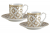 PM-0125/DECO Кофейная пара: чашка 0,08л с блюдцем 11см ,2 штуки, Pozzi Milano, серия Deco