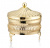 QA-4/4907 Сахарница круглая с крышкой Queen Anne 11см, сталь, золотистая QA-4/4907 Сахарница круглая с крышкой Queen Anne 11см, сталь, золотистая