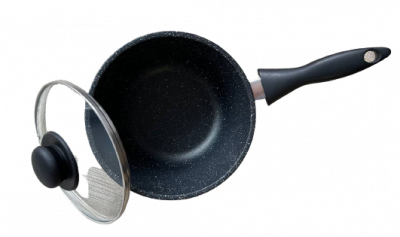 ОВТ-075КО Ковш 0,75л 14см с крышкой литой алюминий, PanMaster