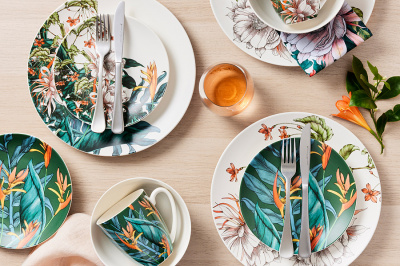 MW413-II0116 Сервиз обеденный на 4 персоны 16 предметов Maxwell & Williams, декор "Ночной сад"  