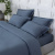 Простыня на резинке-180*200*30см SilvaSilk 3057 Ocean