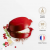 348417 Форма керамическая 19,5х17,5х4,5 см для выпечки и запекания с крышкой, Emile Henry, цвет гранат 348417 Форма керамическая 19,5х17,5х4,5 см для выпечки и запекания с крышкой, Emile Henry, цвет гранат