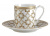 PM-0125/DECO Кофейная пара: чашка 0,08л с блюдцем 11см ,2 штуки, Pozzi Milano, серия Deco