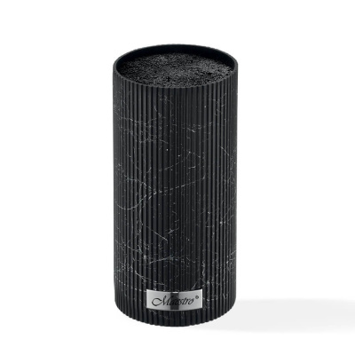 MR-1439-BLACK  Колода для ножей универсальная Maestro (черный мрамор)