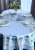 Скатерть с пропиткой "Антипятно" 145*250см, овальная, декор "Delight blue" Скатерть с пропиткой "Антипятно" 145*250см, овальная, декор "Delight blue"
