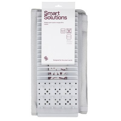 SS00002 Коврик для сушки посуды серый 43*33см Bris Smart Solutions