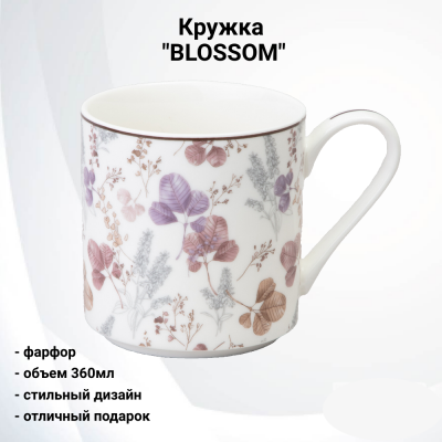 165-602 Кружка 360мл, Lefard, декор "BLOSSOM" 