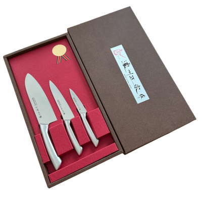 HG8442 Подарочный набор Satake ALL Stainless  из 3 ножей (804-417,424/348
